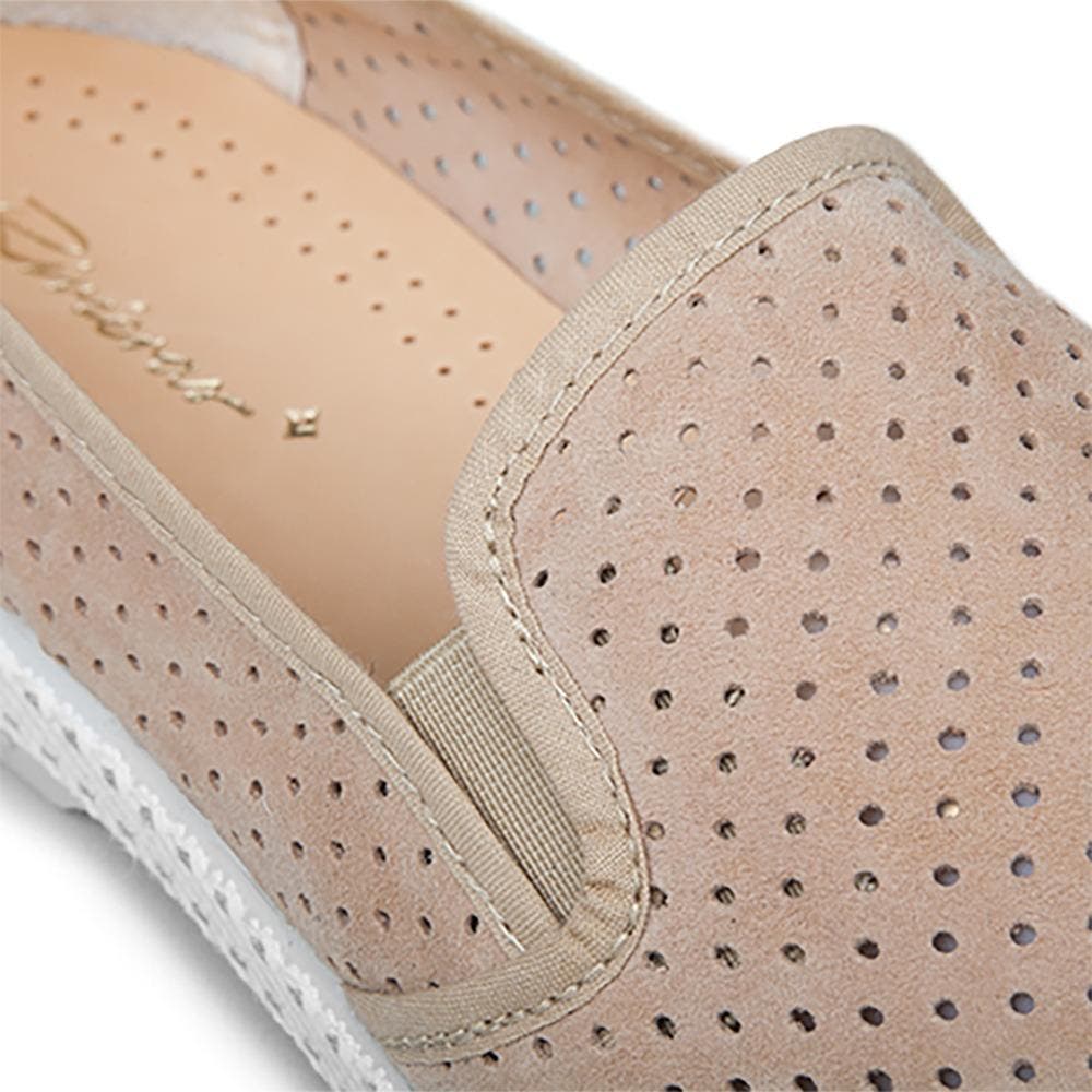 Rivieras Classic Suede Slip-On Loafer, Alternate, color, Light Beige