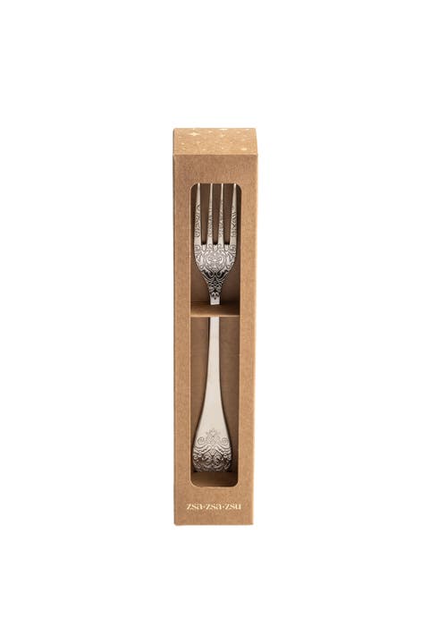 Dume Patterned Stainless Steel Dinner Fork Set of 4