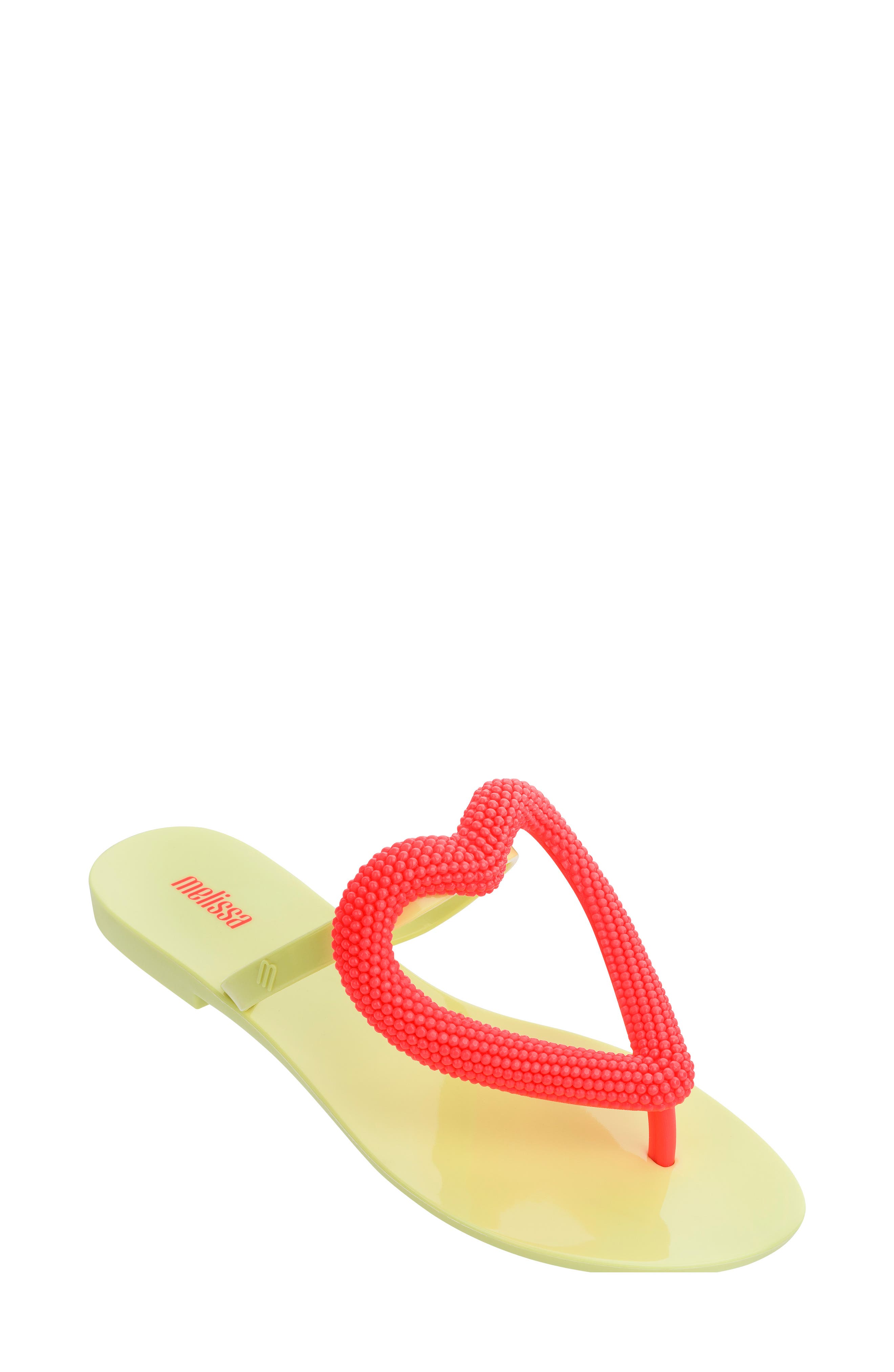 Melissa Big Heart Flip Flop, Main, color, 
