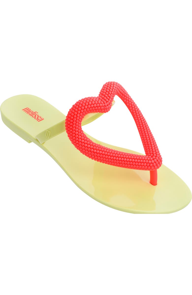 Melissa Big Heart Flip Flop, Main, color,