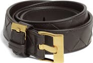 Bottega Veneta Watch Intrecciato Leather Belt