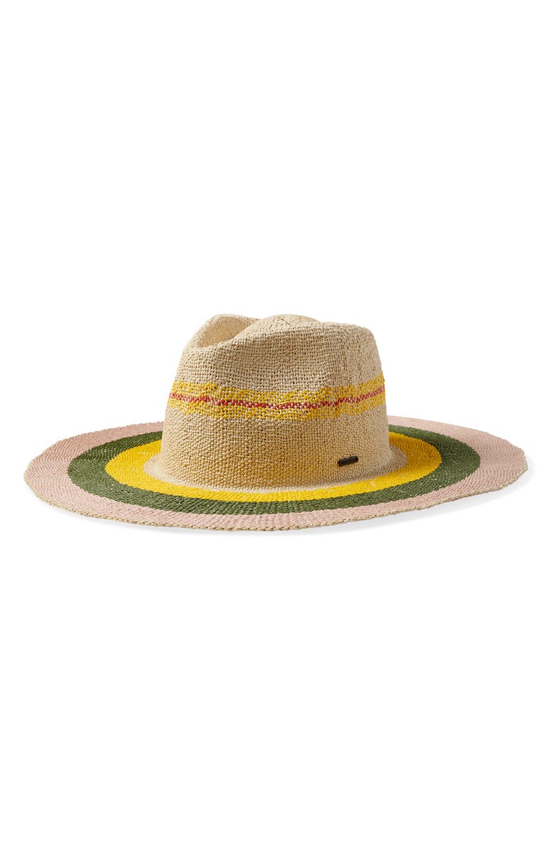 Brixton Pauma Straw Fedora, Main, color,
