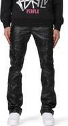 PURPLE BRAND Slim Boot Cut Coated Cargo Pants