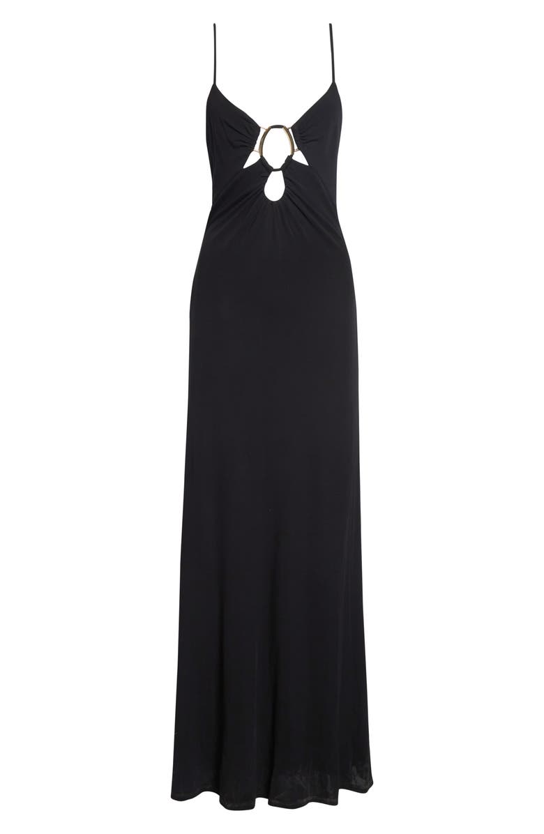 Ramy Brook Chrissy Cutout Sleeveless Gown, Alternate, color, Black