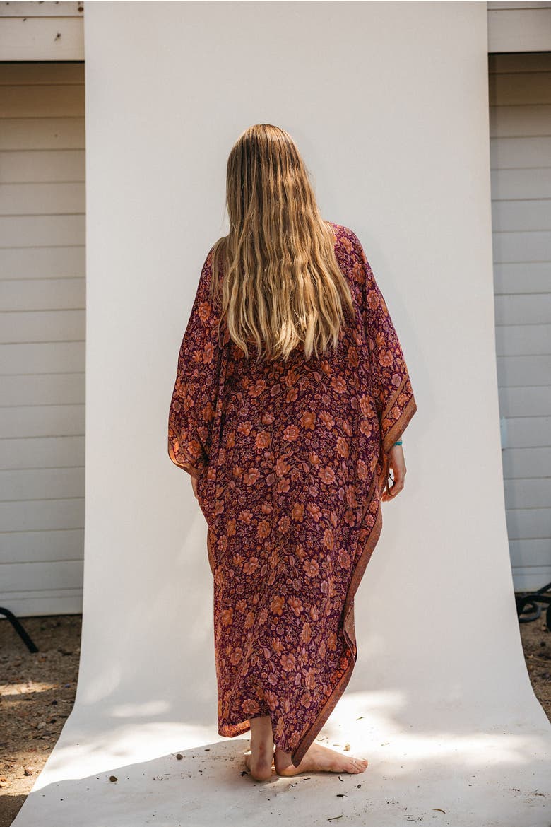 Long Caftan Marlowe, Alternate, color, Purple