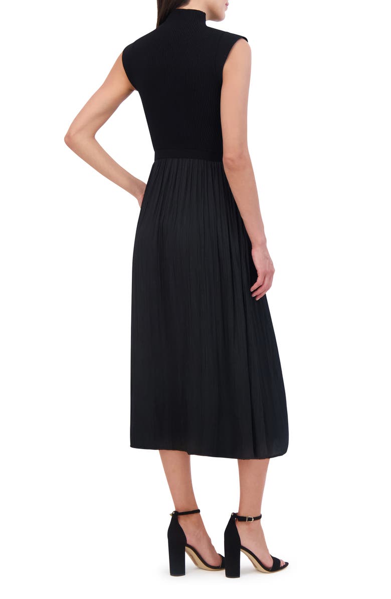 Vince Camuto Mixed Media Midi Dress, Alternate, color,