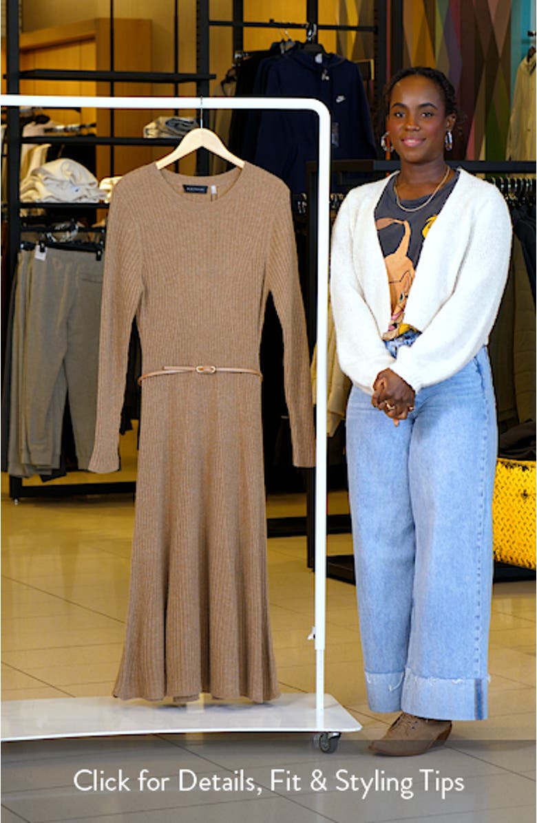 Sabrina Long Sleeve Cashmere Maxi Sweater Dress, sales video thumbnail