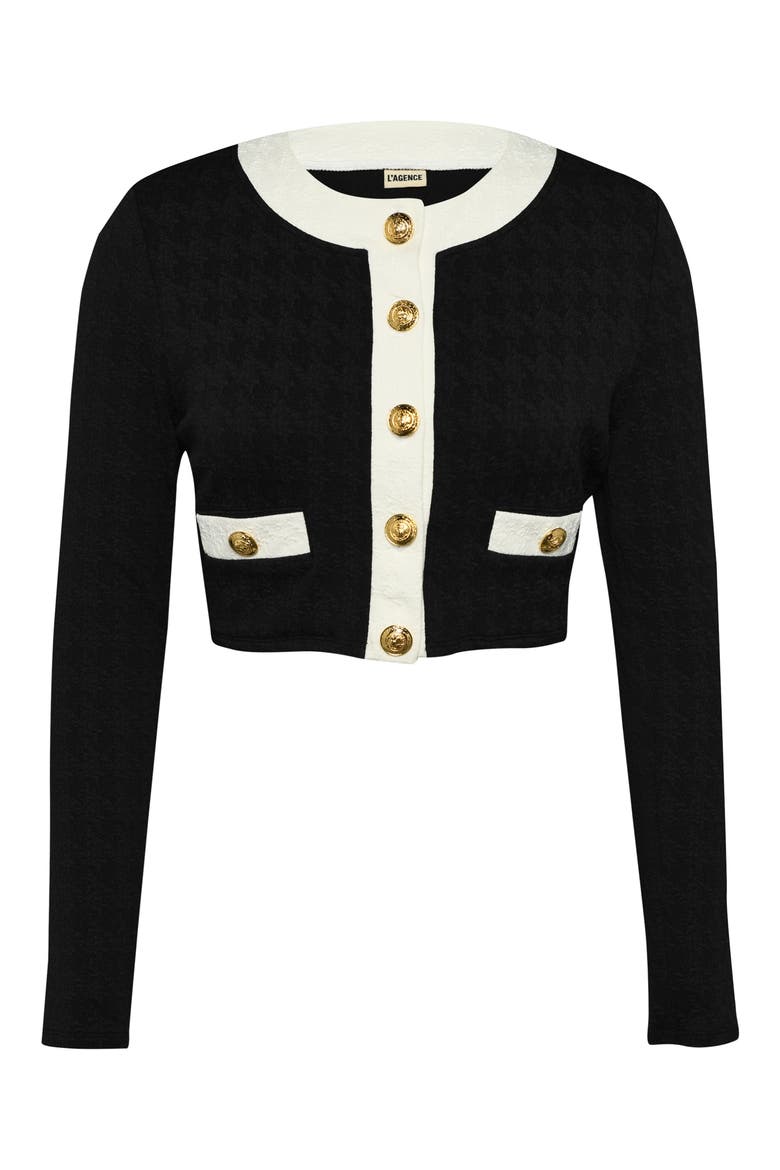 Adaline Colorblock Crop Rashguard, Alternate, color, BLACK
