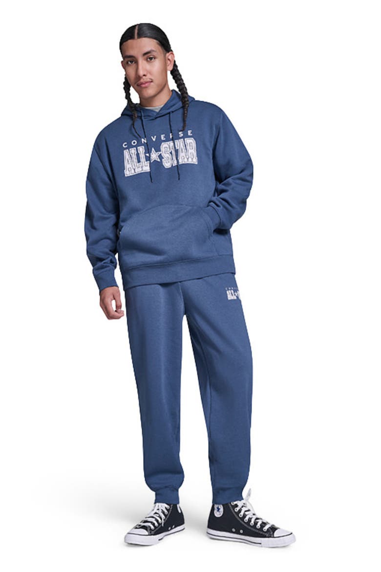 All Star Pullover Hoodie, Alternate, color, CONVERSE NAVY