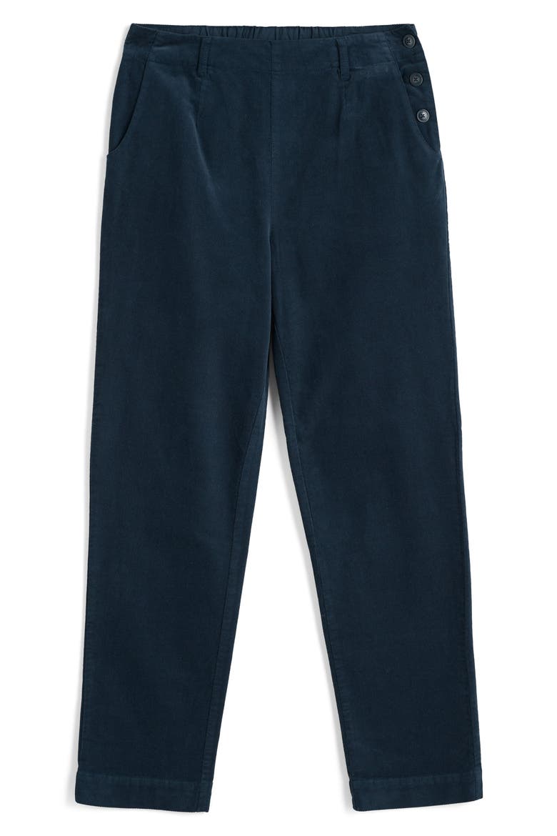 Crackington Sailor Button Crop Pull-On Pants, Alternate, color, MARITIME