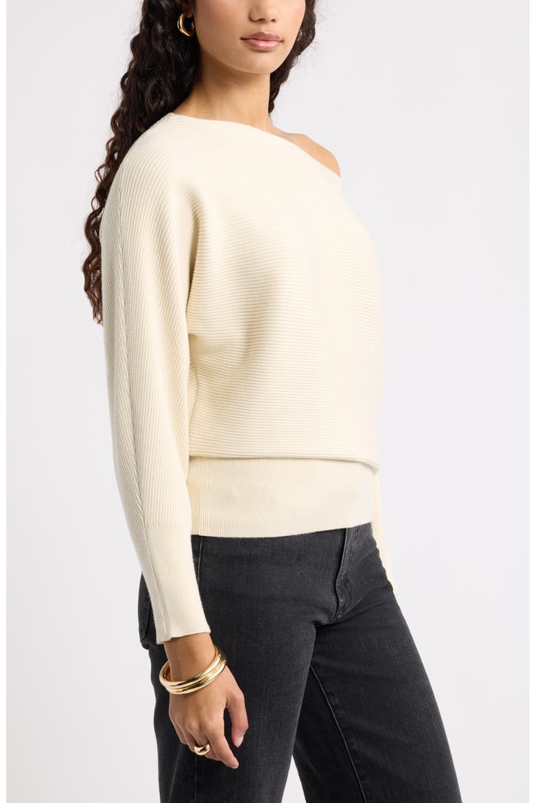 Softluxe Off the Shoulder Sweater, Alternate, color, IVORY DOVE