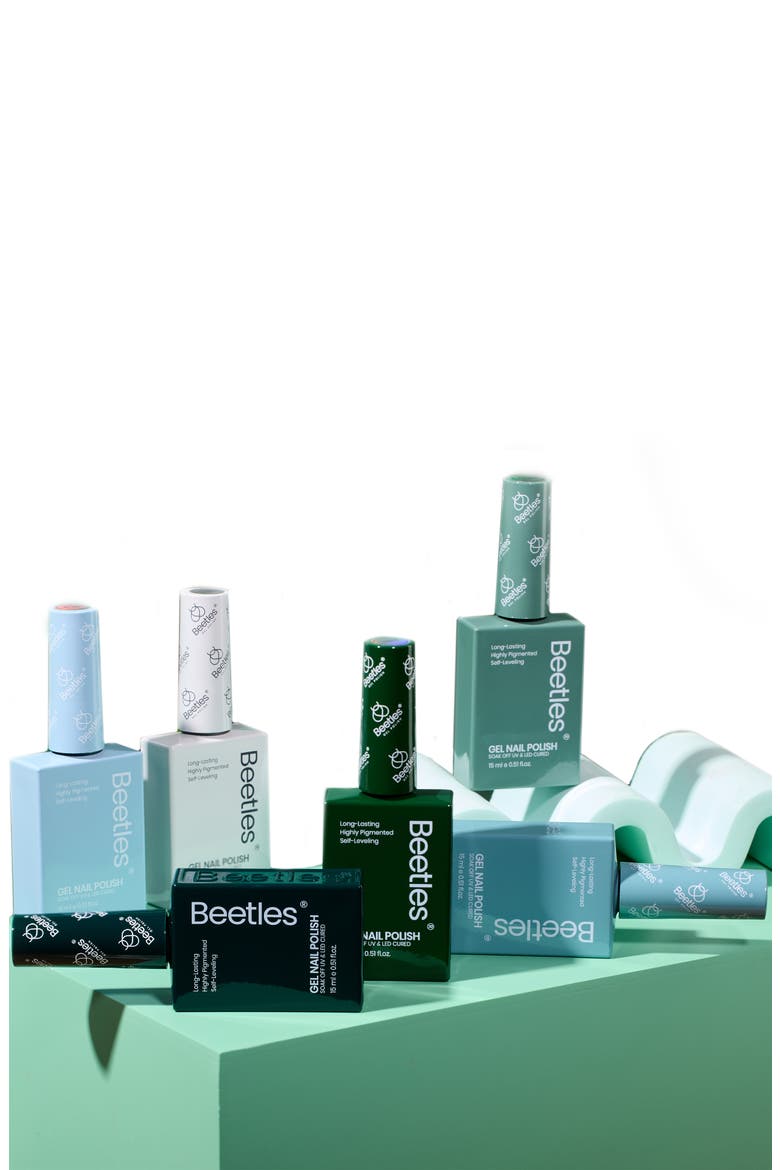 Neutral Nude Gel Polish Set 6 Colors, Alternate, color, Green