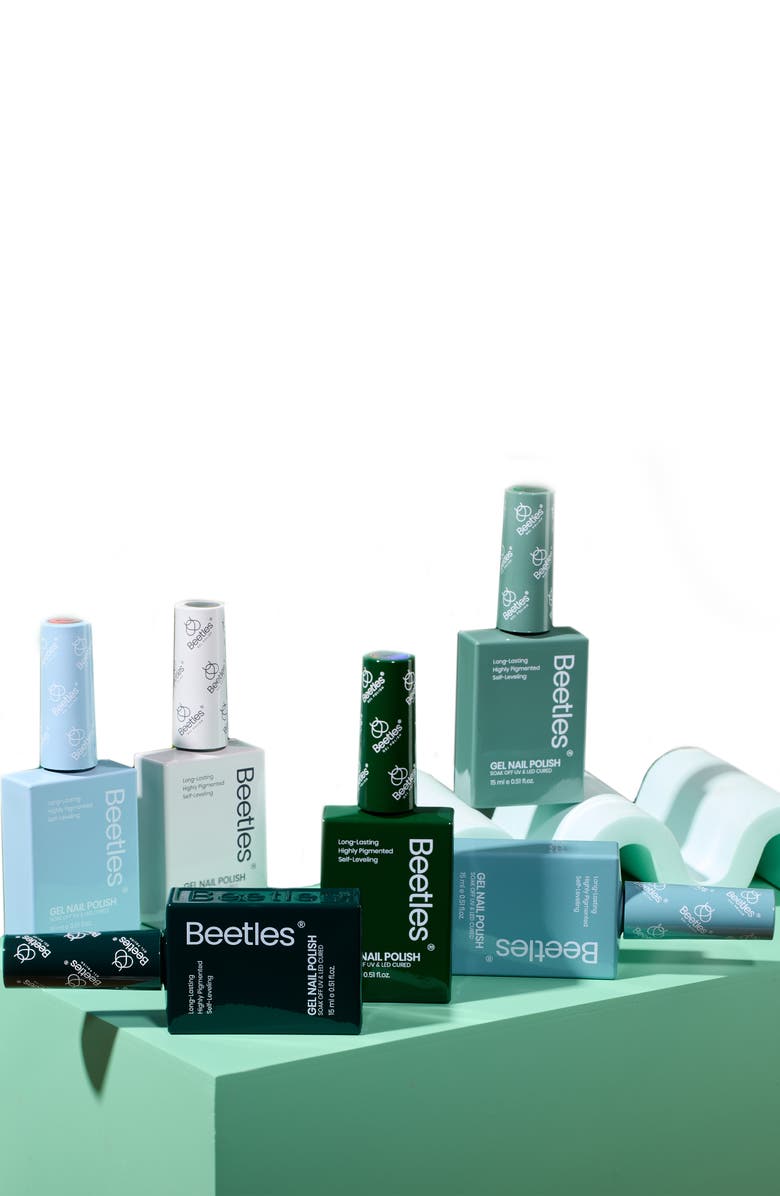 Beetles Neutral Nude Gel Polish Set 6 Colors, Alternate, color, Green