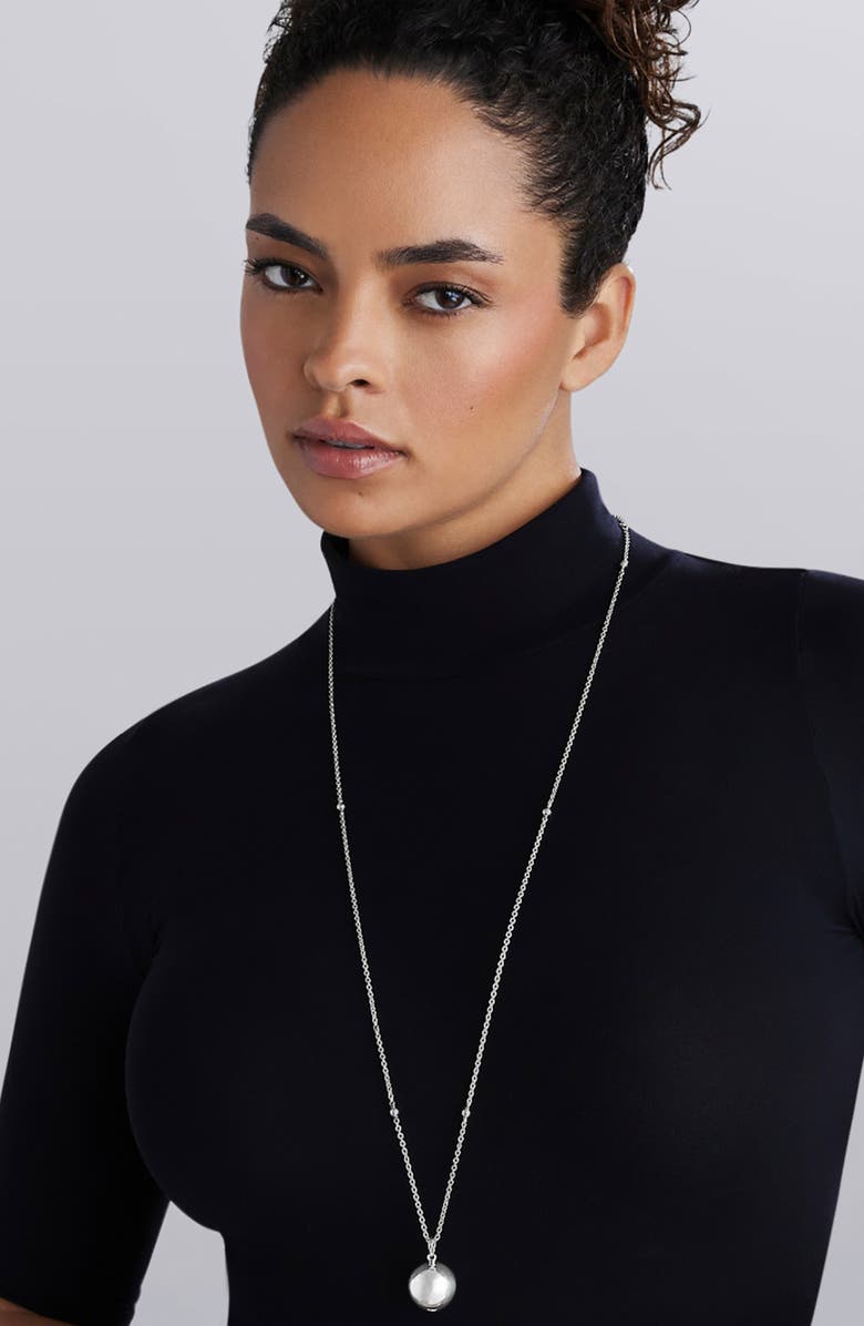 LAGOS Caviar Bubbly Pendant Necklace, Main, color, Silver