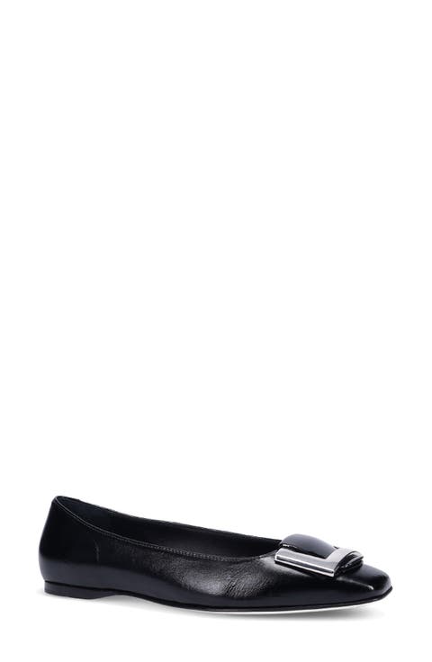 Jacquelin Leather Flat