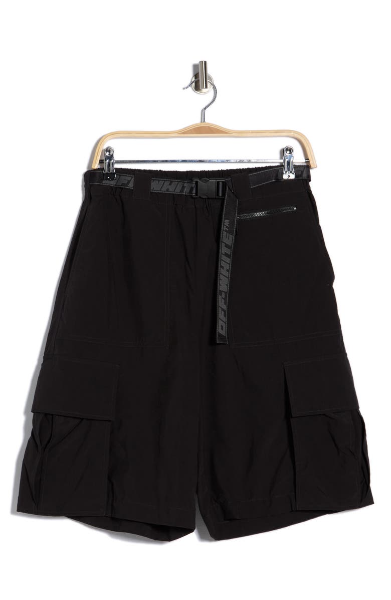 Off-White Industrial Cargo Shorts, Alternate, color, Black Dark Grey