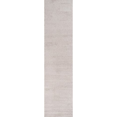 Shop Jonathan Y Haze Solid Low-pile Area Rug In Eggshell/ivory