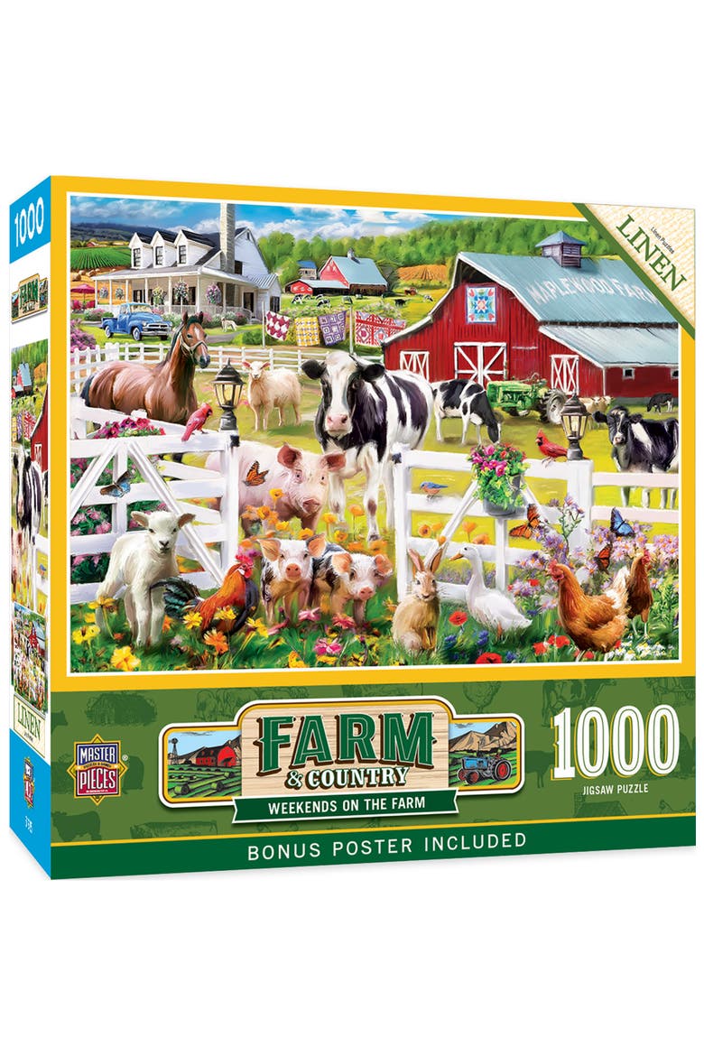Weekends On the Farm 1000 Piece Puzzle, Main, color, Multicolor
