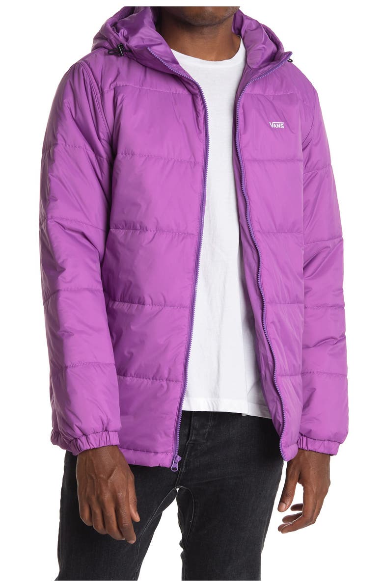 Vans Woodridge Hooded Puffer Jacket, Main, color,