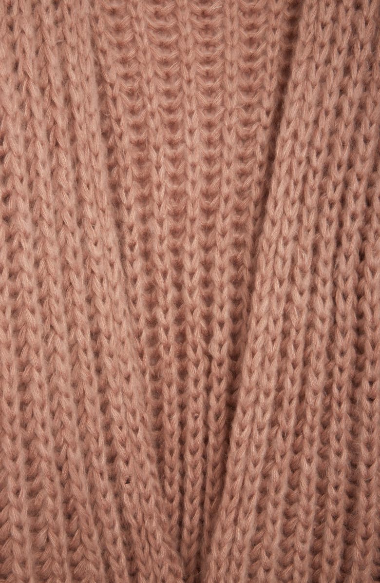 SAACHI Chunky Knit Cardigan, Alternate, color, Taupe