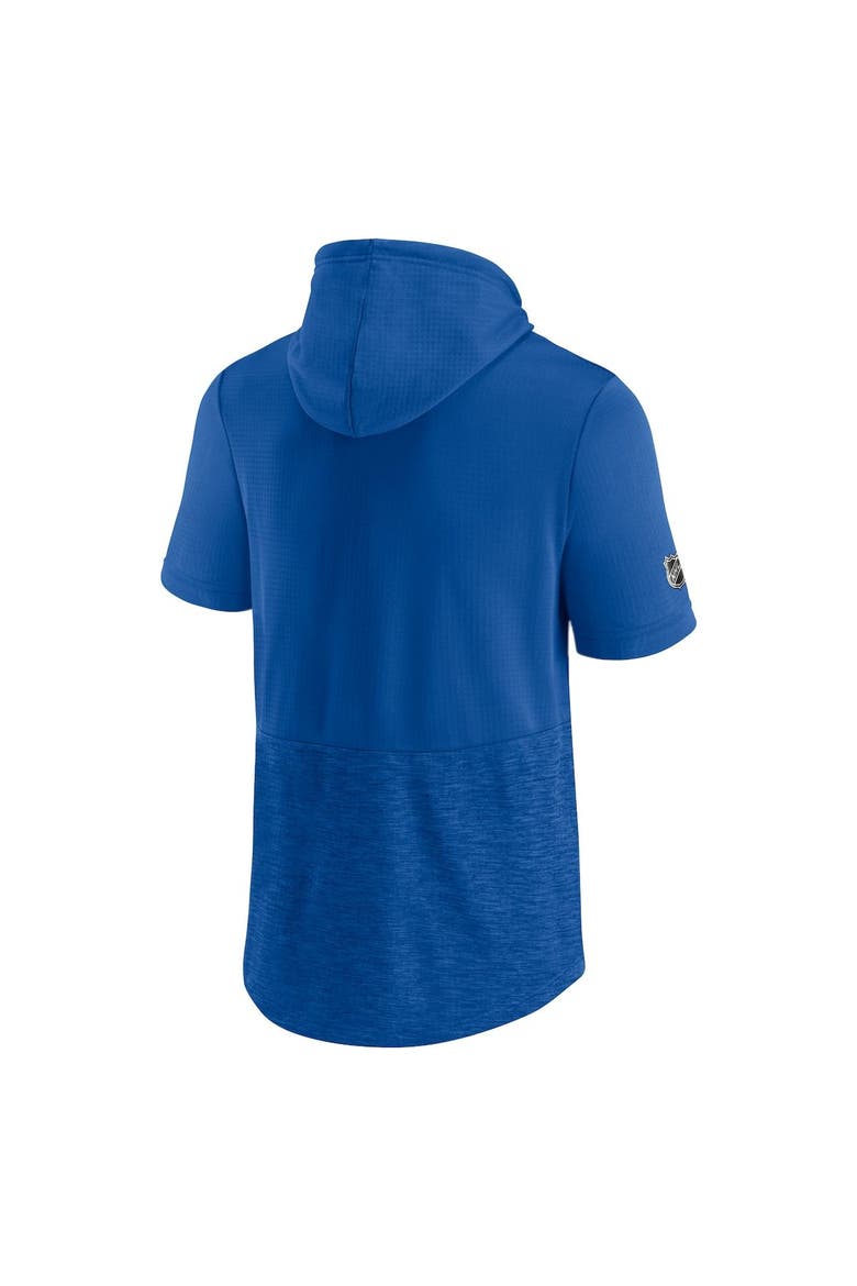 Men's Fanatics Branded Royal New York Islanders Authentic Pro Travel and Training Short Sleeve Pullover Hoodie, Alternate, color, Royal