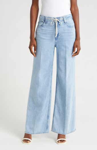 PAIGE Zoey Tie Waist Wide Leg Jeans