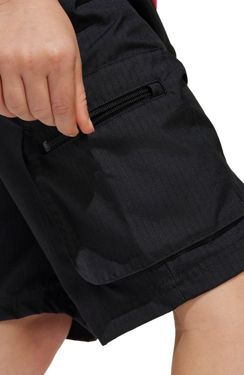 adidas Originals x Disney Kids' Goofy Graphic T-Shirt & Cargo Shorts Set, Alternate, color, Pure Ruby/Off White