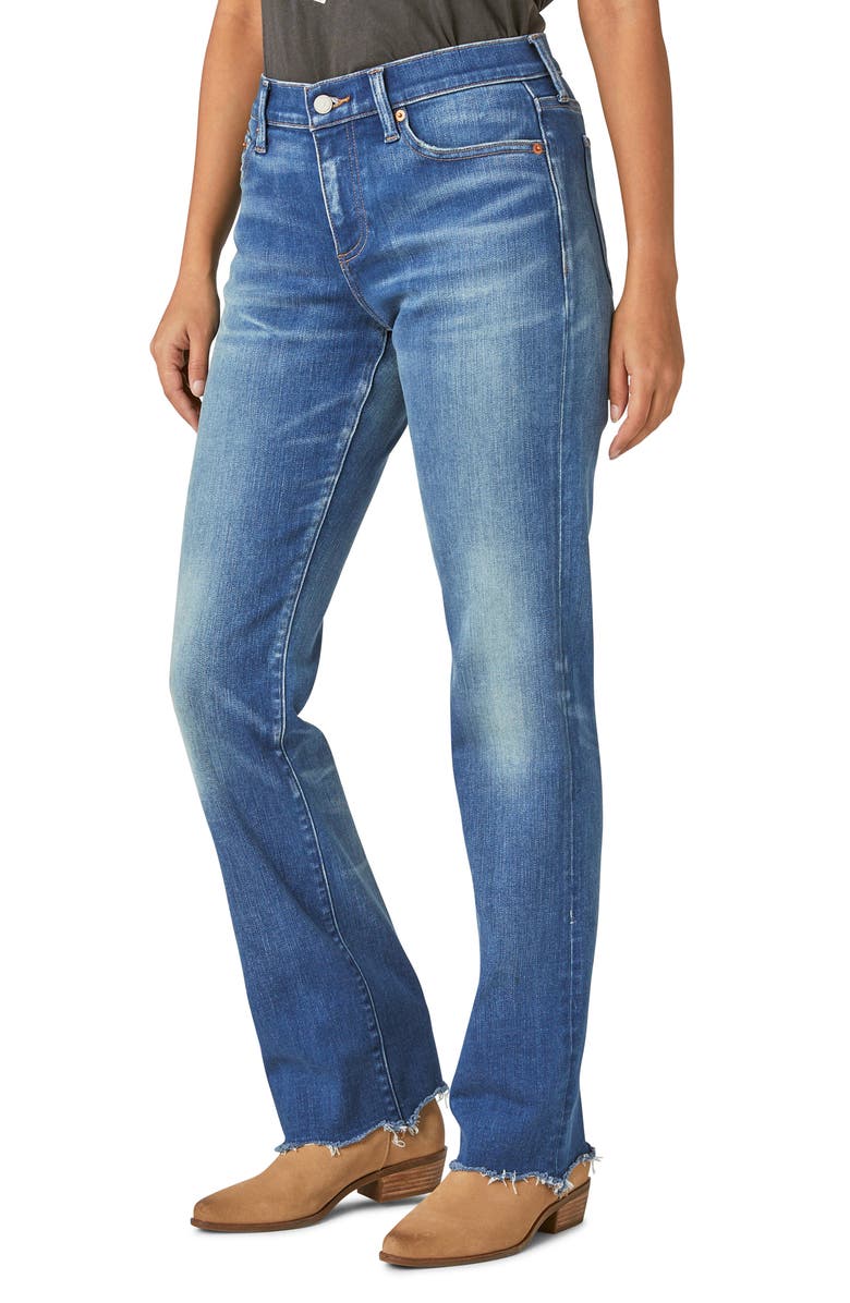 Lucky Brand Easy Rider Raw Hem Mid Rise Bootcut Jeans, Alternate, color,