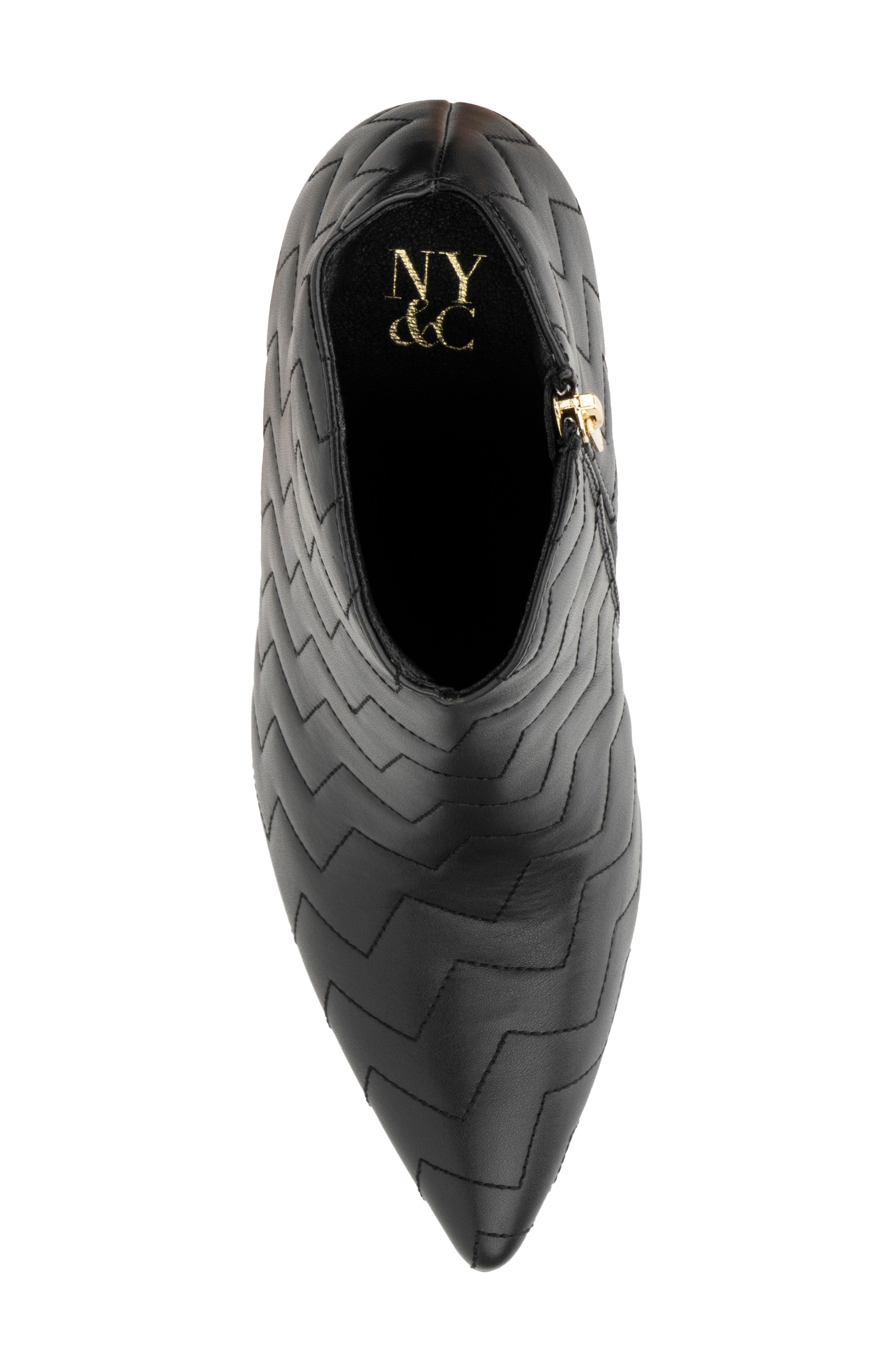 NEW YORK AND COMPANY Yesenia Quilted Bootie, Alternate, color, Black