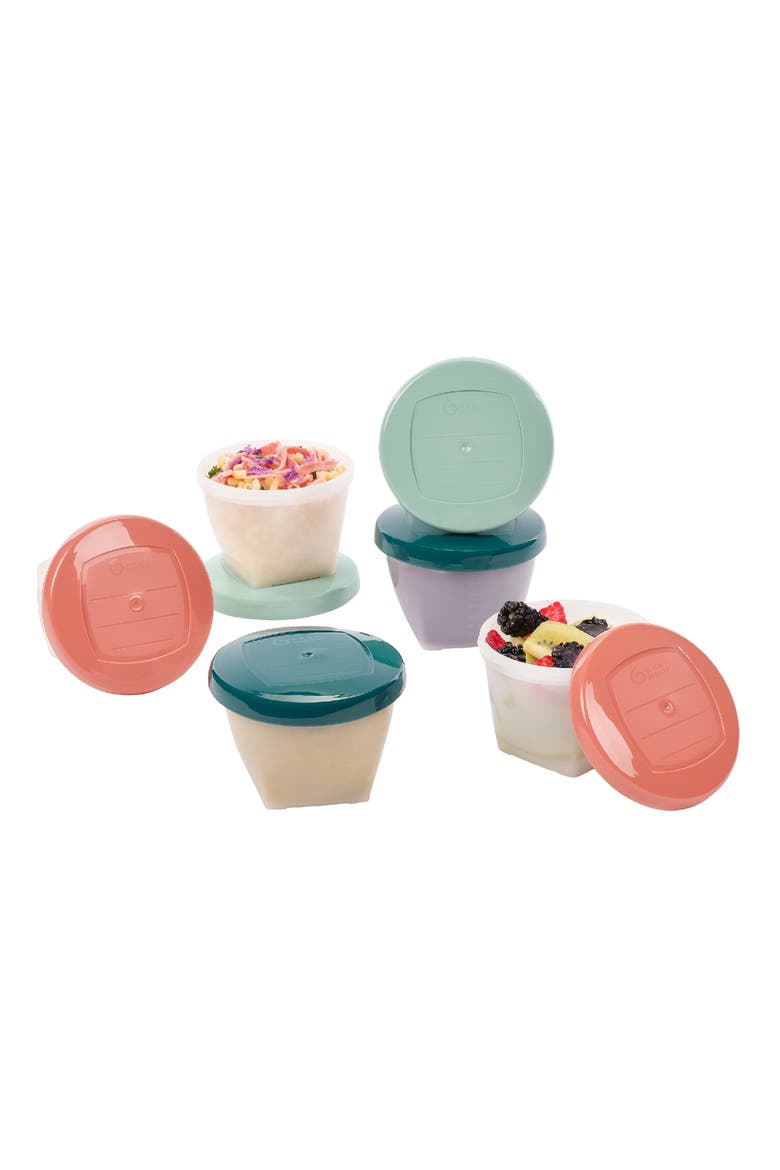 Babybols 6 6-Ounce Baby Food Container Set, Main, color, MULTI