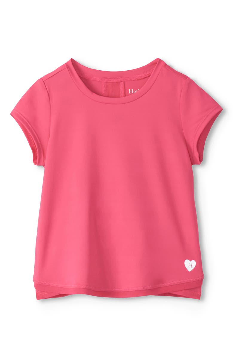 Hatley Kids' Mesh Accent T-Shirt, Main, color, Pink