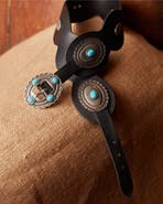 Fortela Navajo Style Turquoise Leather Belt
