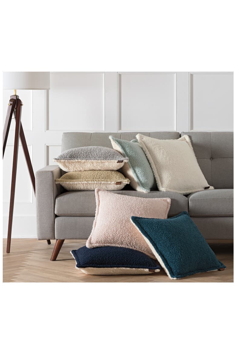Ana Fuzzy Pillow, Alternate, color, SNOW