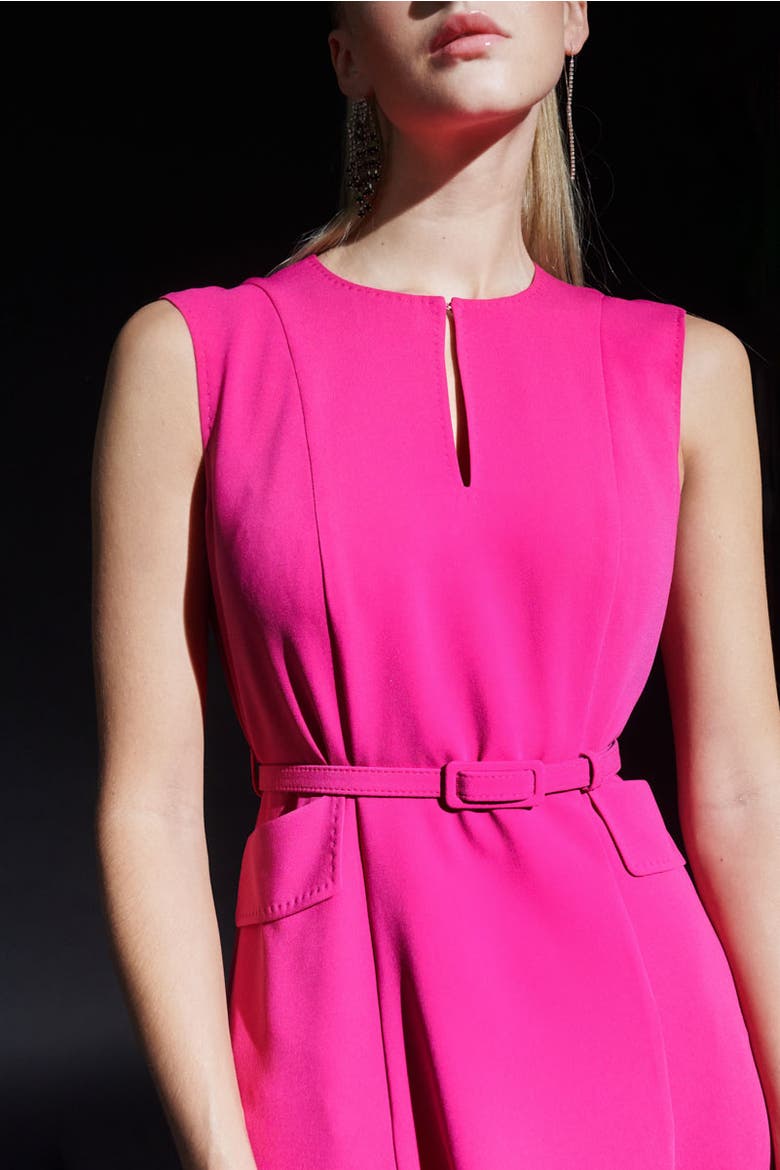 Sleeveless Midi Dress, Alternate, color, Pink