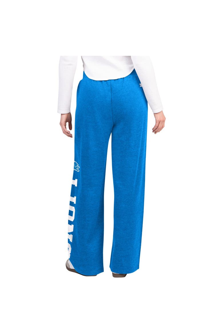 Women's  Starter  Royal Detroit Lions Field Wide Leg Sweatpants, Alternate, color, Royal