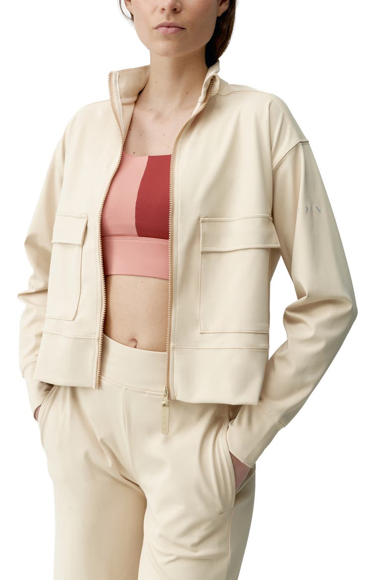 Egan Performance Jacket, Alternate, color, Straw