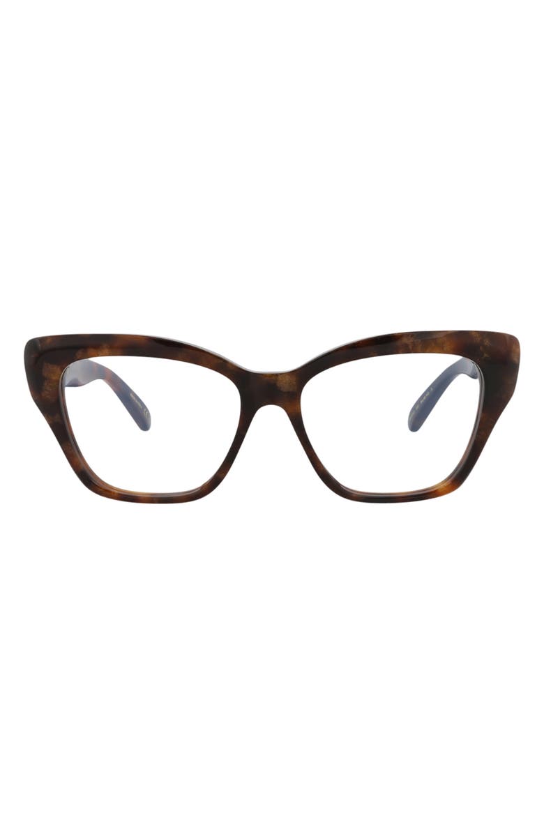 Pomellato Novelty 54mm Square Optical Glasses, Main, color, Havana Havana Transparent