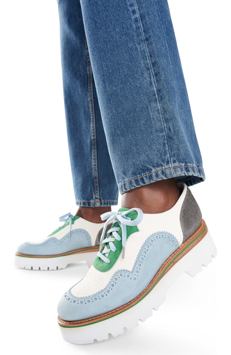 The Office of Angela Scott Ms. Elaine Colorblock Platform Derby, Alternate, color,