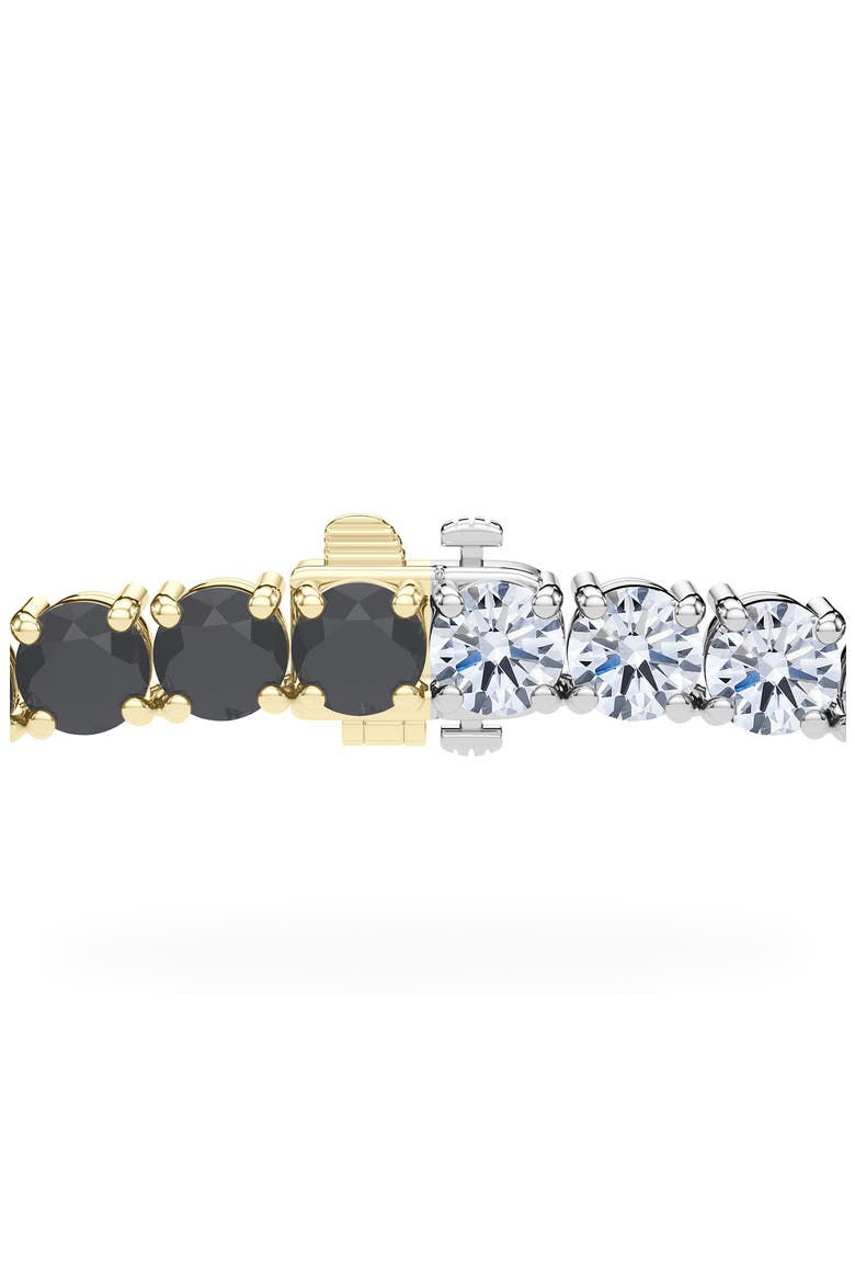 Black & White Lab Grown Diamond Necklace, Alternate, color, 18K WHITE GOLD