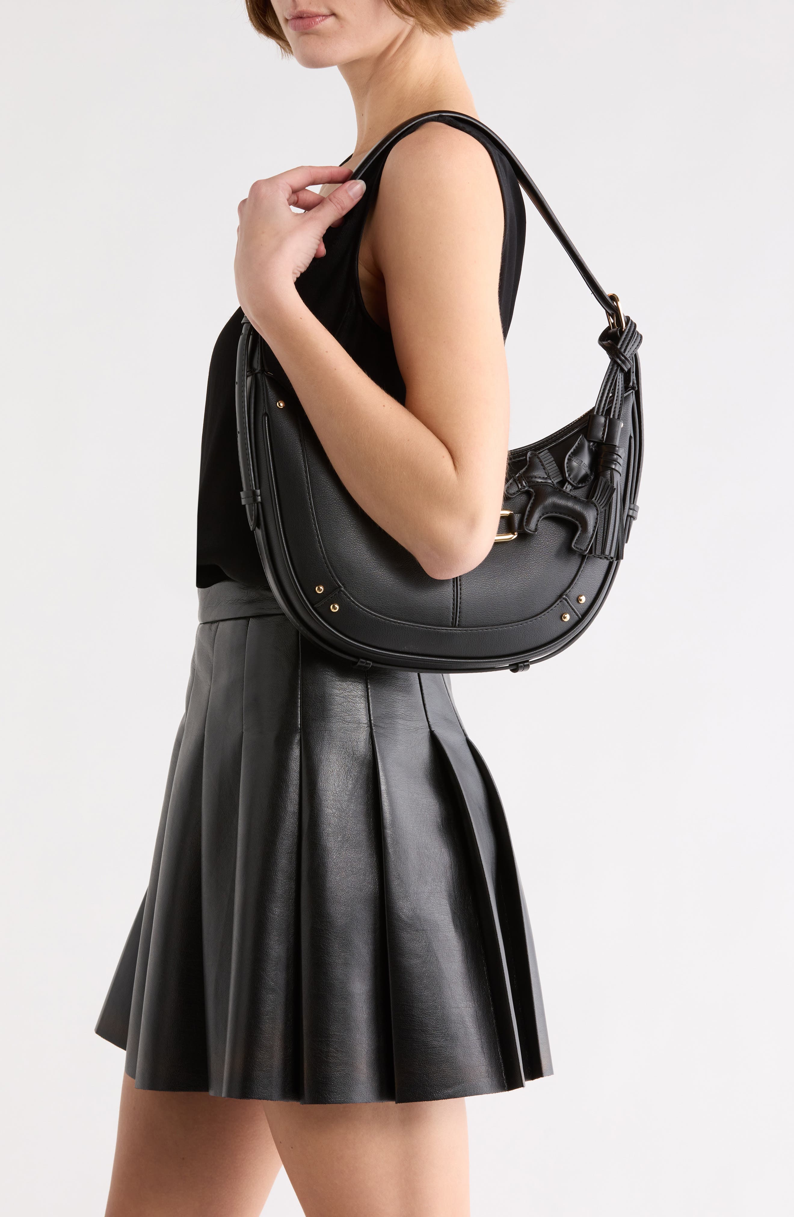 Steve Madden Carter Shoulder Bag, Alternate, color, Black