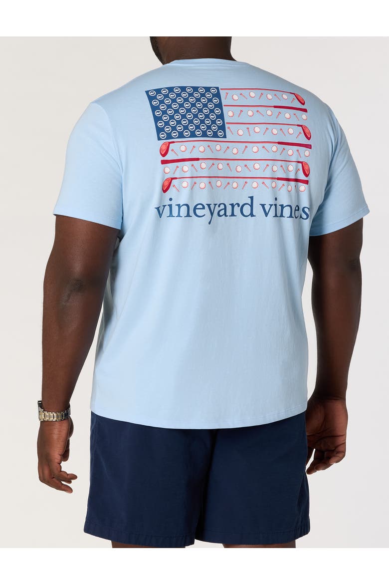 Big & Tall Golf Flag Pocket T-Shirt, Main, color, JAKE BLUE