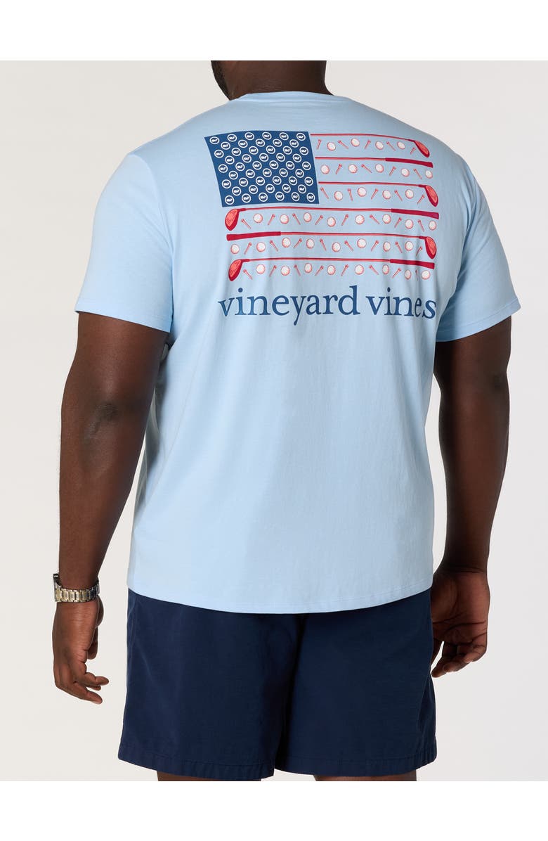 vineyard vines Big & Tall Golf Flag Pocket T-Shirt, Main, color, Jake Blue