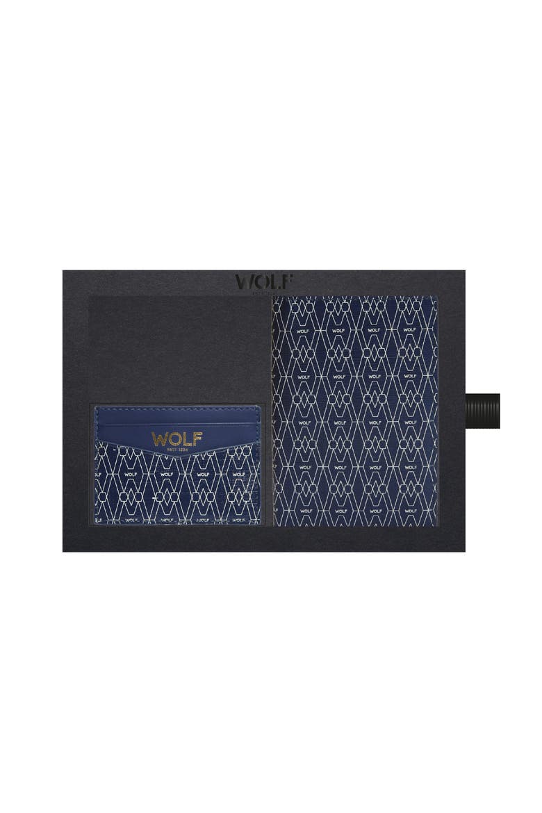 Signature Passport & Card Case Gift Set, Main, color, Blue