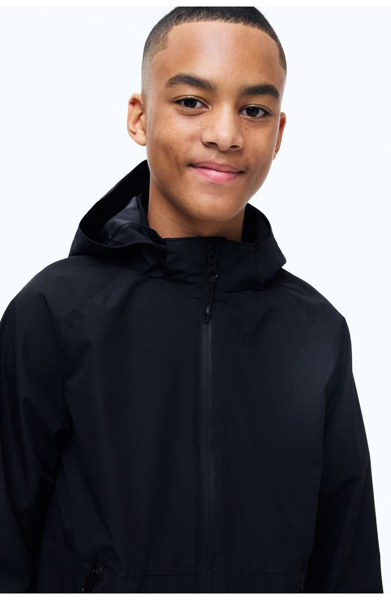 H&M Water-repellent Windbreaker, Alternate, color, Black