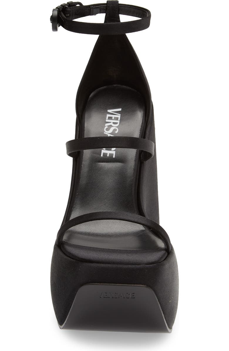 Versace Tri-Platform Sandal, Alternate, color,