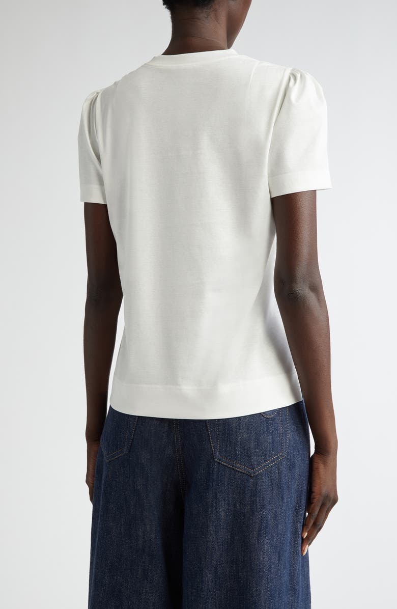 Akris punto Puff Short Sleeve T-Shirt, Alternate, color, Cream