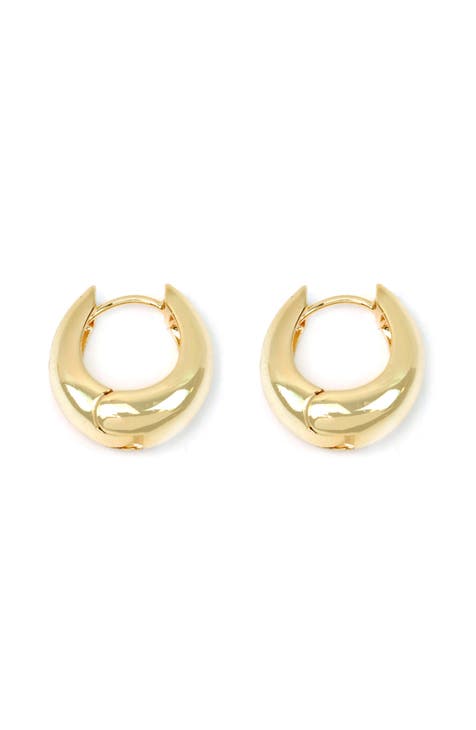 Bubble Huggie Hoop Earrings