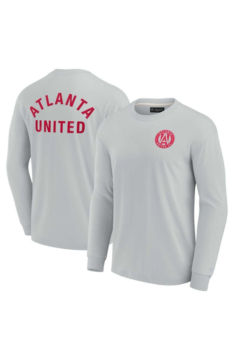 Fanatics Signature Unisex Fanatics Signature Gray Atlanta United FC Elements Super Soft Long Sleeve T-Shirt, Main, color, Gray