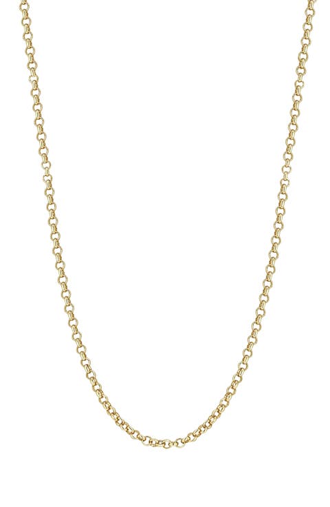 Rolo Link Chain Necklace