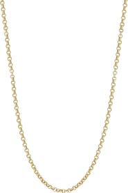 GABI RIELLE Rolo Link Chain Necklace